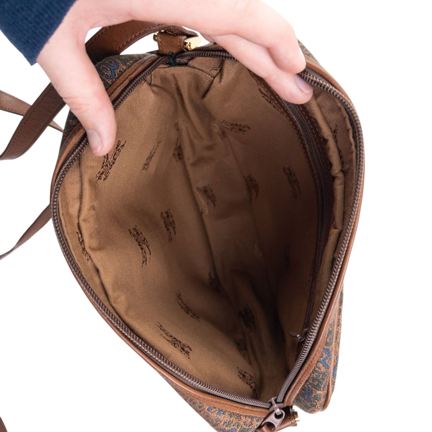 Vintage 90s Burberry Monogram Crossbody Bag