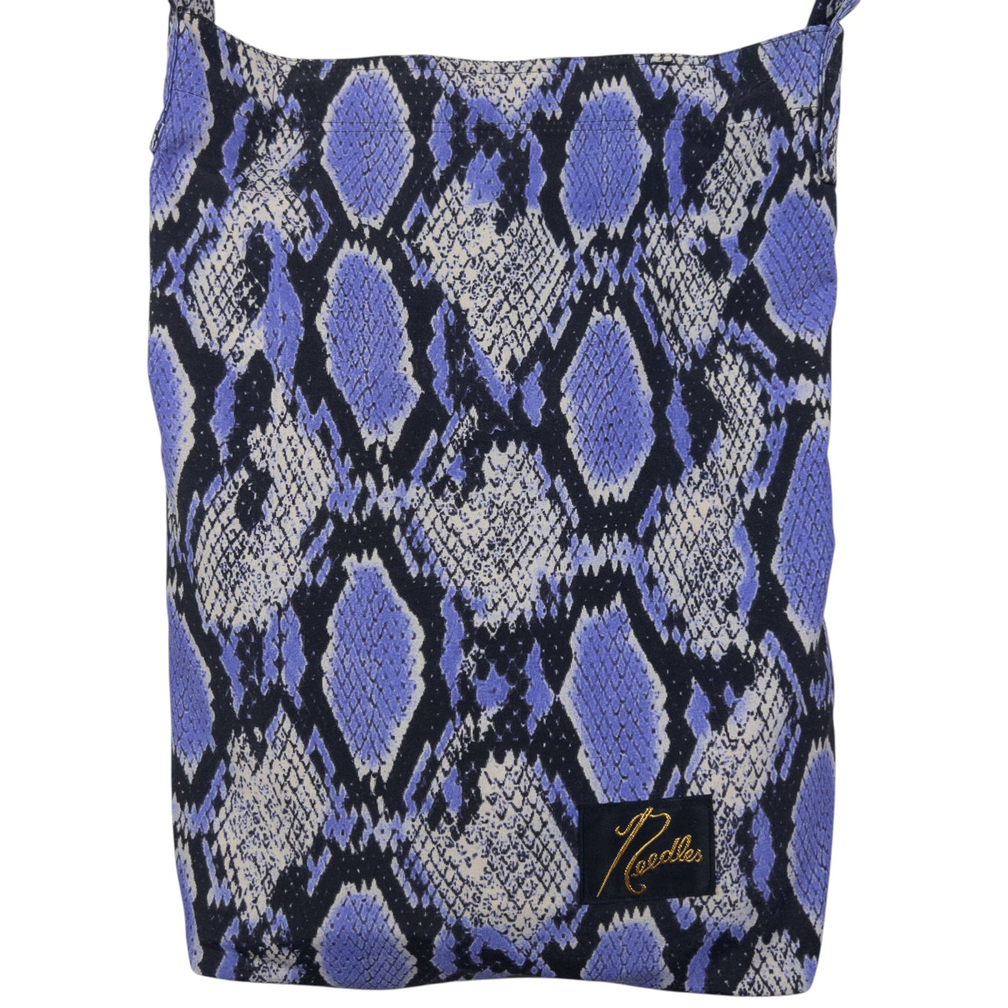 Vintage Needles Lightweight Snakeskin Pattern Crossbody Bag