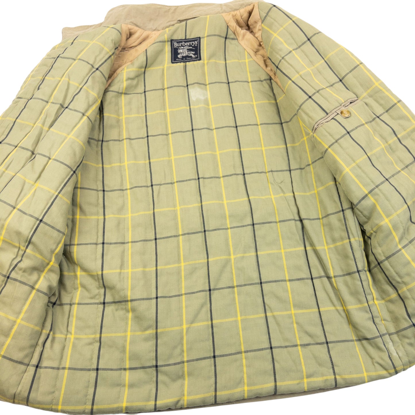 Vintage 90s Burberry Zip Up Padded Jacket Size XL