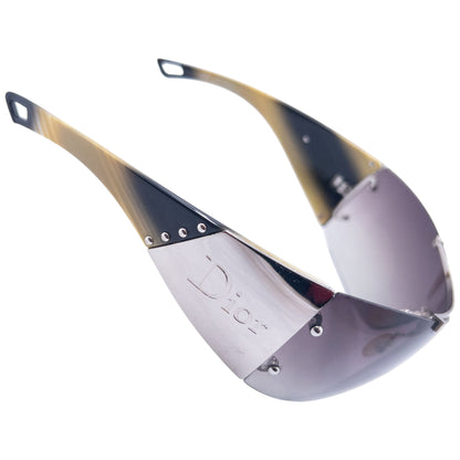 Vintage Dior Rimless Visor Sunglasses