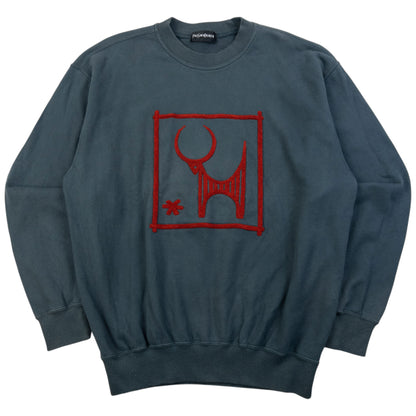 Vintage 90s YSL Yves Saint Laurent Applique Sweatshirt Size S