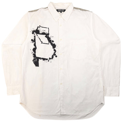 Vintage Comme Des Garçons HOMME DEUX Long Sleeve Button Up Shirt Size L