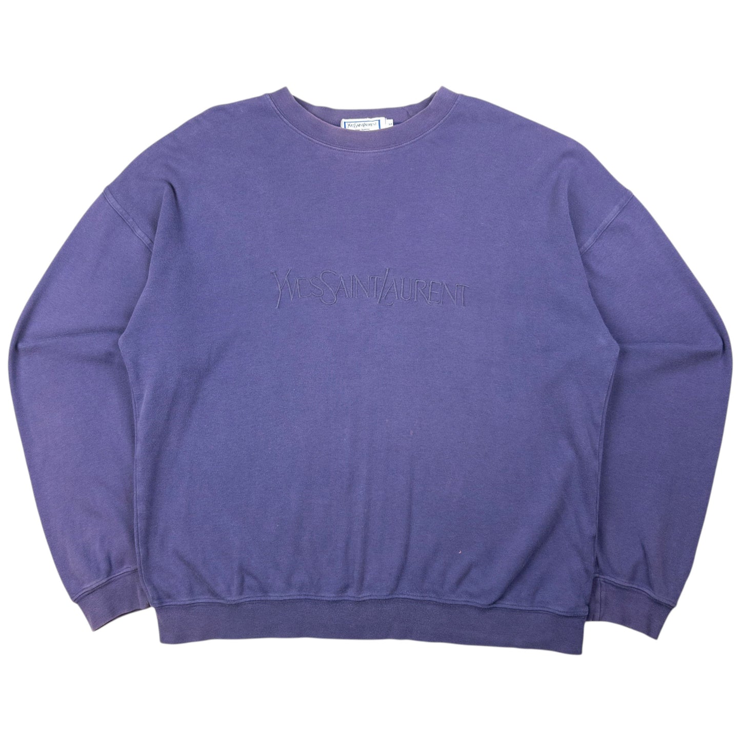 Vintage YSL Yves Saint Laurent Embroidered Sweatshirt Size S