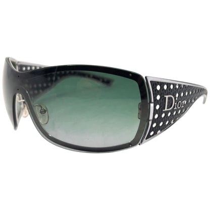 Vintage 2000s Dior Quadrille Shield Sunglasses