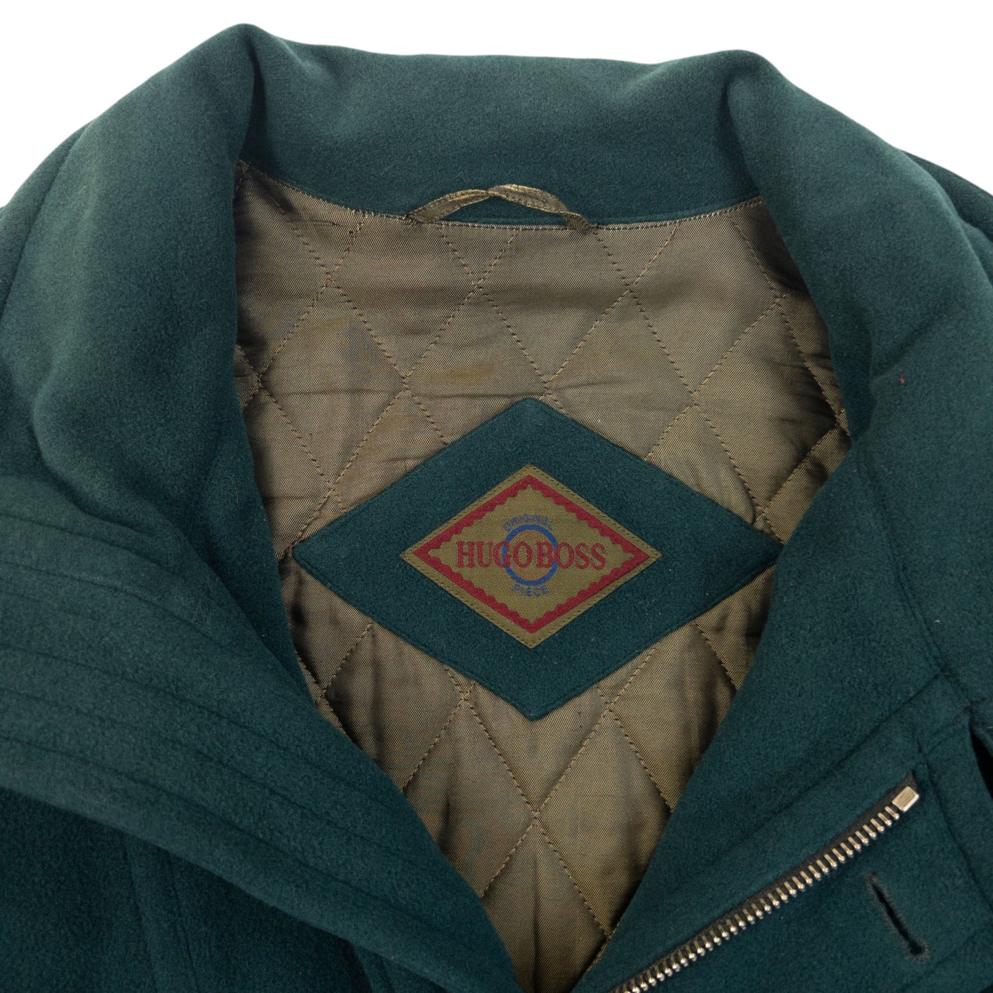 Vintage 90s Hugo Boss Cashmere Zip Up Jacket Size XL