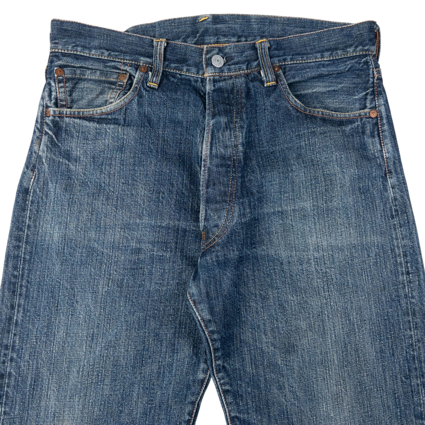 Vintage Evisu Gull Text Japanese Denim Jeans Size W32