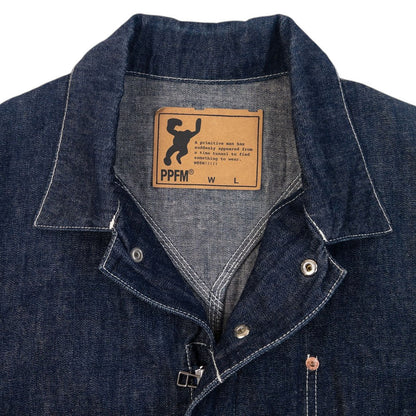 Vintage 2000s PPFM Zip Up Denim Jacket Size S