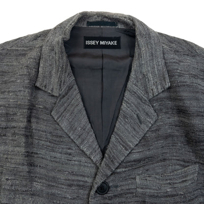 Vintage 2000s Issey Miyake Woven Blazer Jacket Size L