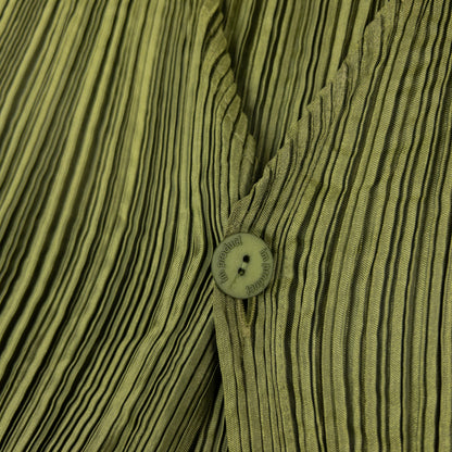 Vintage 90s Issey Miyake Pleated Longline Vest Dress Womens Size M