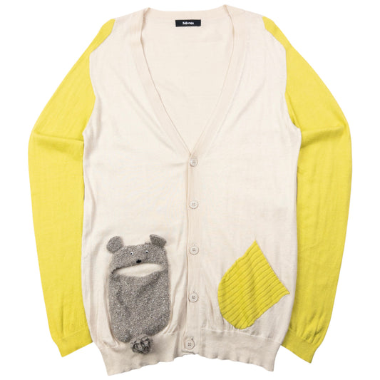 Vintage Ne-Net By Issey Miyake Mouse Pocket Cardigan Size M