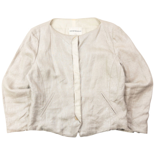 Vintage 2000s Emporio Armani Cropped Shimmer Jacket Womens Size M