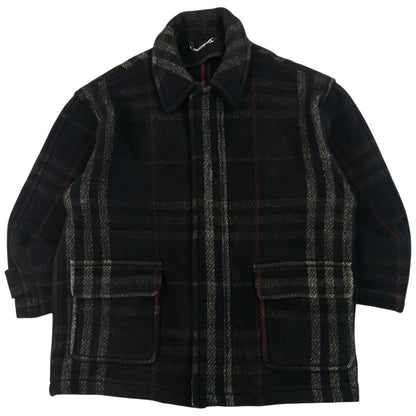 Vintage 2000s Burberry Nova Check Wool Jacket Size XL