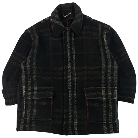 Vintage 2000s Burberry Nova Check Wool Jacket Size XL