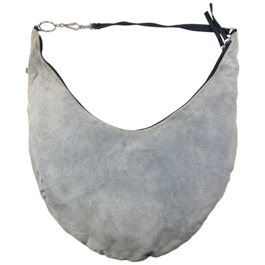 Vintage Prada Suede Crescent Shoulder Bag