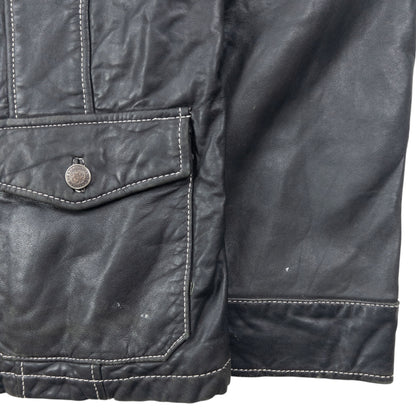 Vintage 2000s Jean Paul Gaultier Faux Leather Jacket Size M