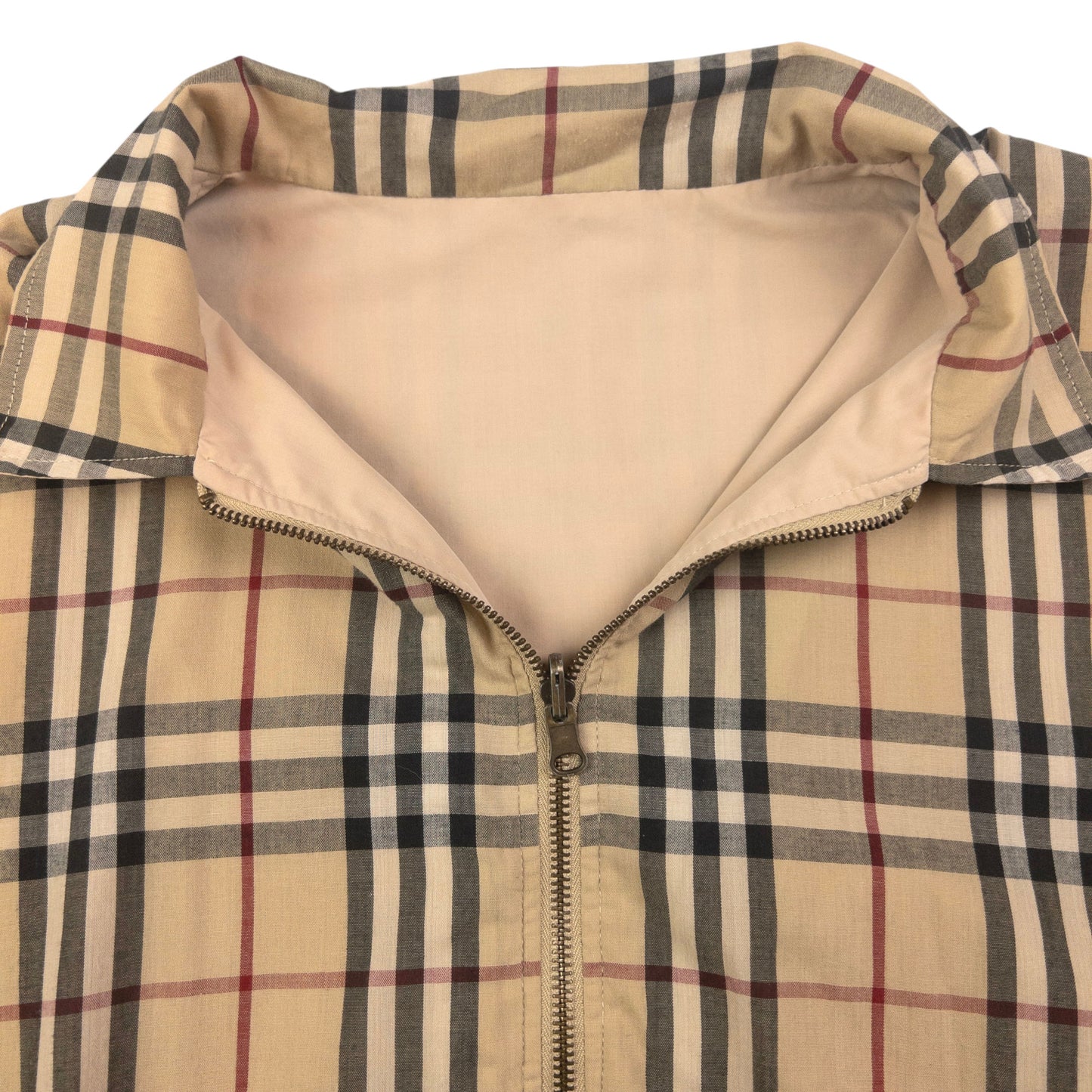 Vintage Burberry Nova Check Reversible Zip Up Jacket Size L