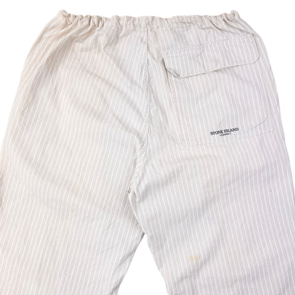 Vintage 2003 Stone Island Compact Striped Trousers Size W30