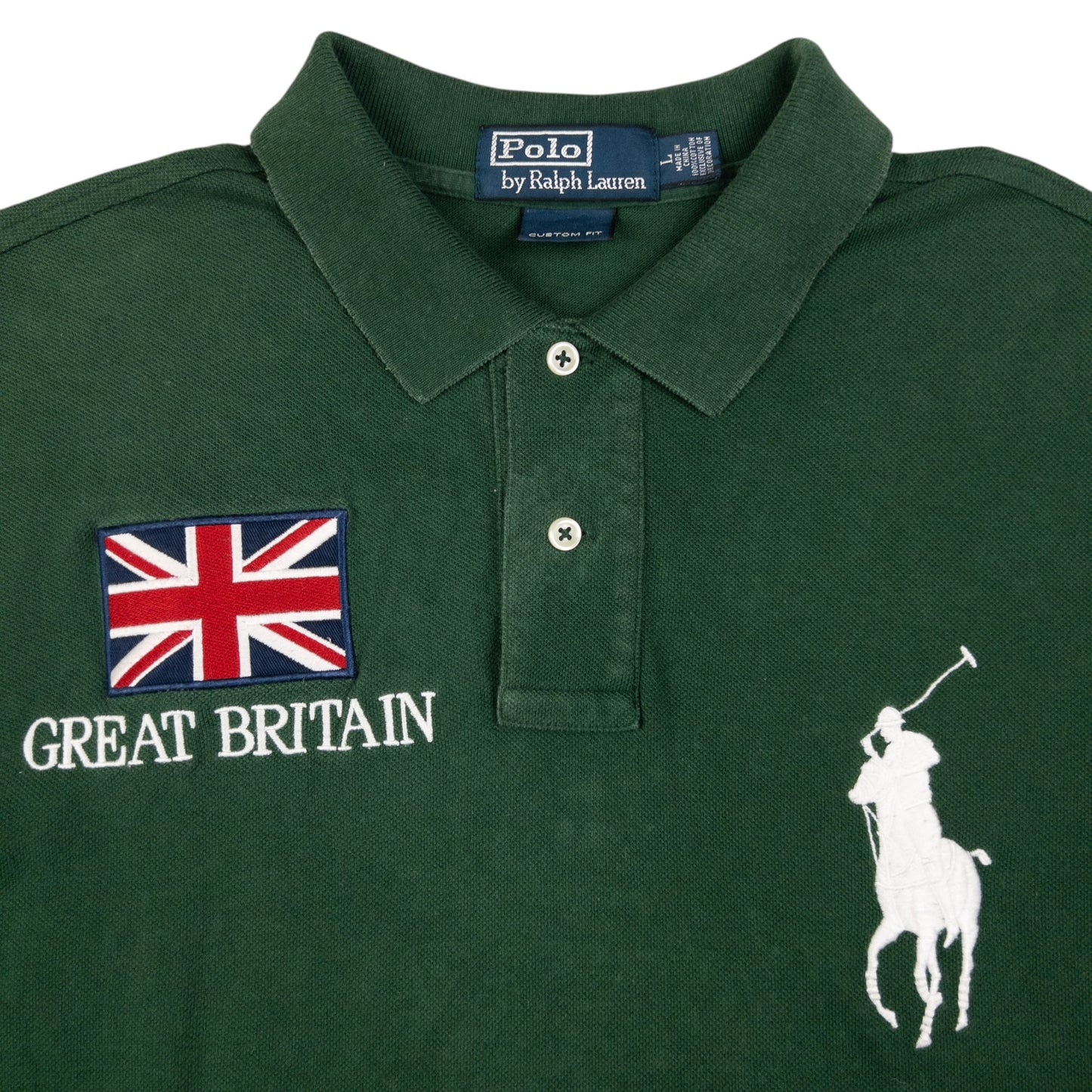 Vintage Polo Ralph Lauren Great Britain Polo Shirt Size L