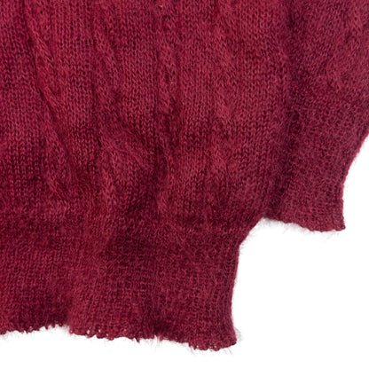 Vintage 90s Burberry Mohair Knit Jumper Size S