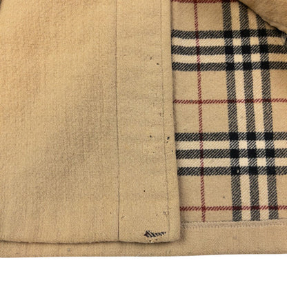 Vintage Burberry Nova Check Lined Wool Duffel Coat Jacket Size XL