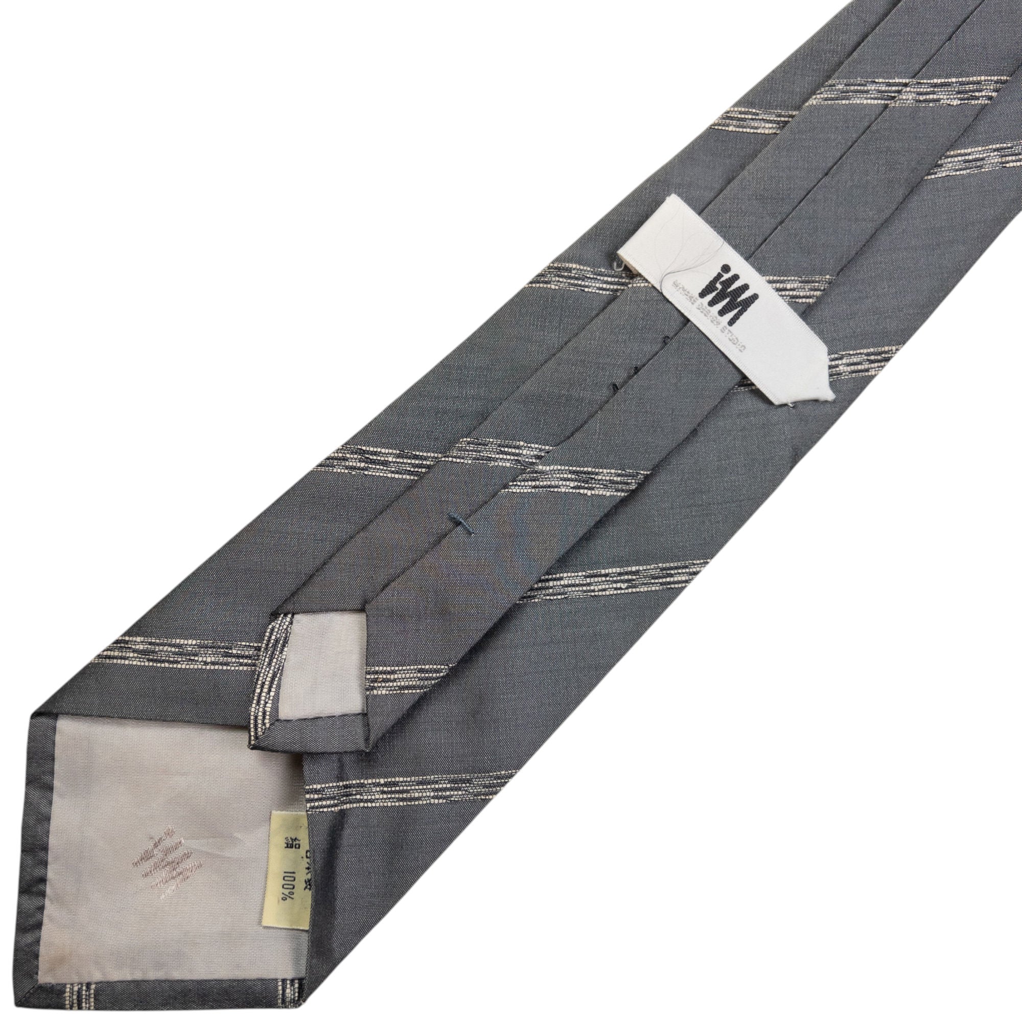 Vintage Issey Miyake Striped Silk Tie
