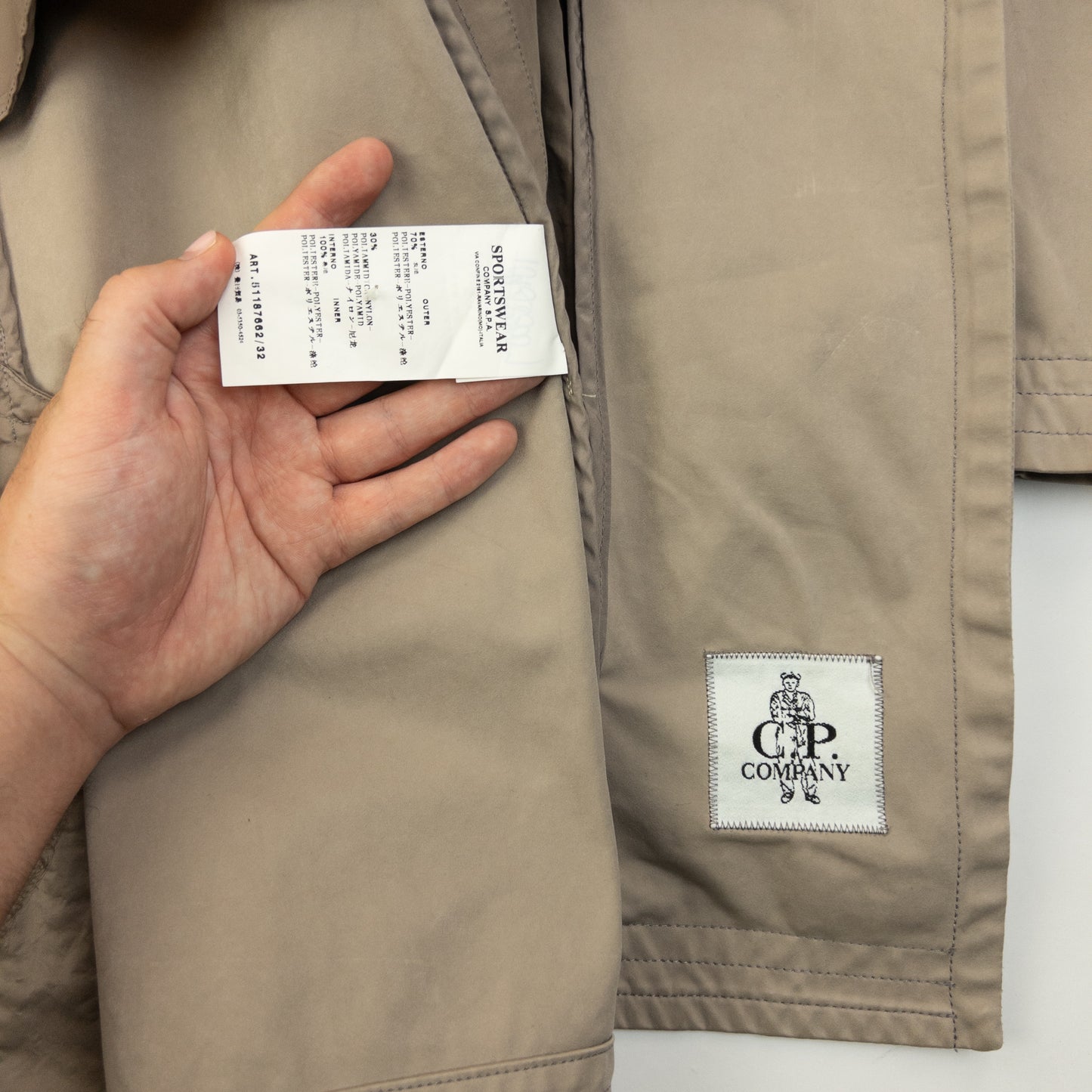 Vintage 2009 CP Company Button Up Trench Jacket Size L