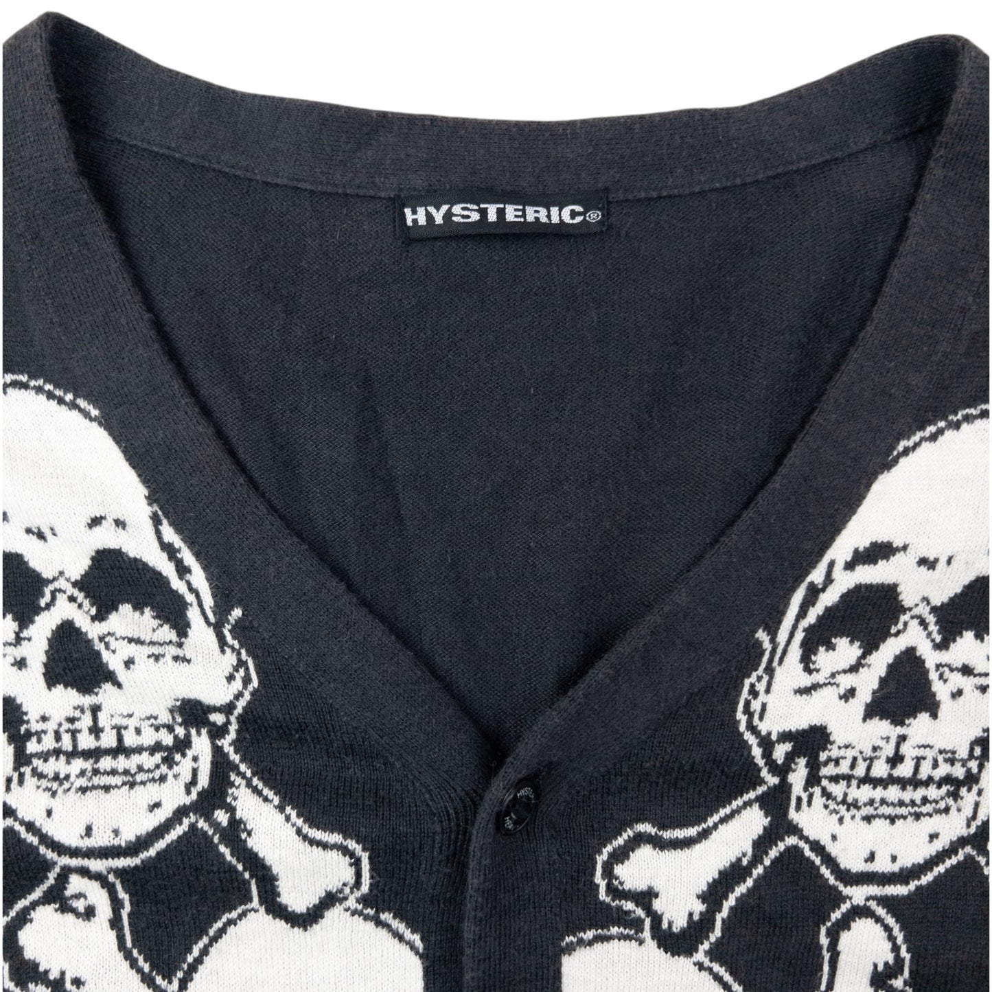 Vintage 2000s Hysteric Glamour Skull Print Cardigan Womens Size S