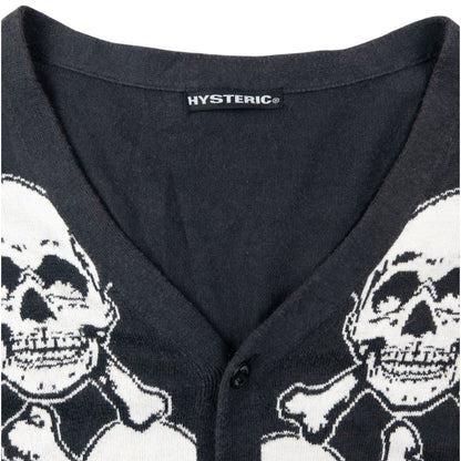 Vintage 2000s Hysteric Glamour Skull Print Cardigan Womens Size S