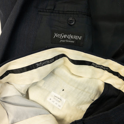 Vintage 90s YSL Yves Saint Laurent Jacket & Trousers Wool Suit Set Size M