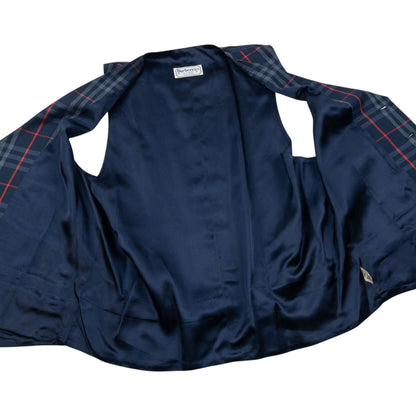 Vintage 90s Burberry Nova Check Waistcoat Vest Size L