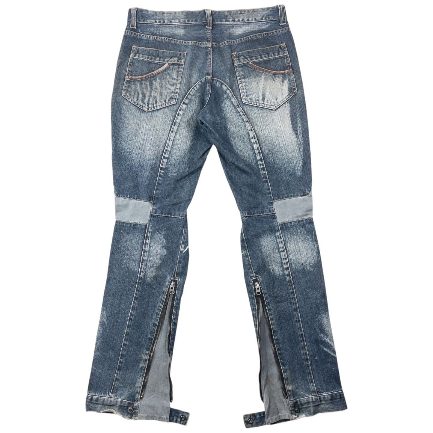 Vintage 2000s PPFM Multi Zip Denim Jeans Size W34
