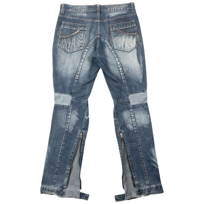 Vintage 2000s PPFM Multi Zip Denim Jeans Size W34