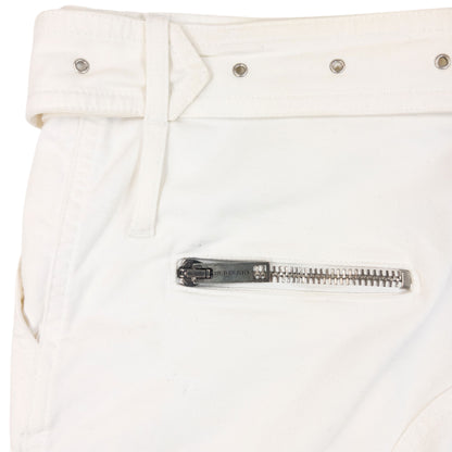 Vintage 2000s Burberry Belt Waist Cargo Trousers in white, photo 6