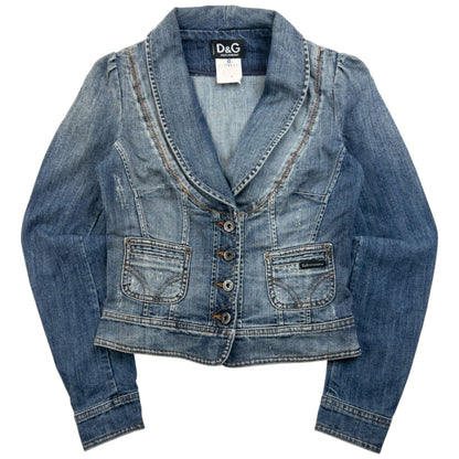 Vintage 2000s Dolce & Gabbana Button Up Denim Jacket Womens Size S