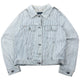 Vintage 2000s Burberry Striped Denim Jacket Womens Size M