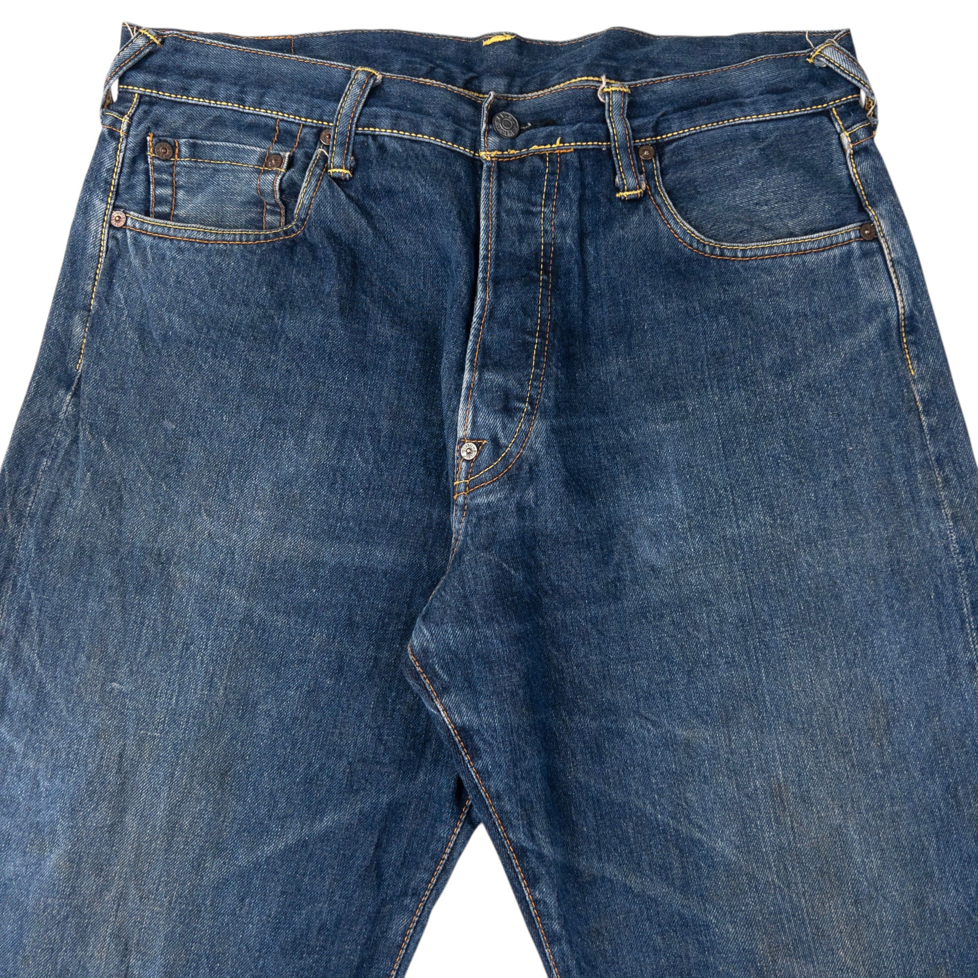 Vintage Evisu Painted Daicock Japanese Denim Jeans Size W33