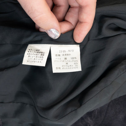 Vintage 90s Balenciaga La Mode Velvet Jacket in grey, photo 5