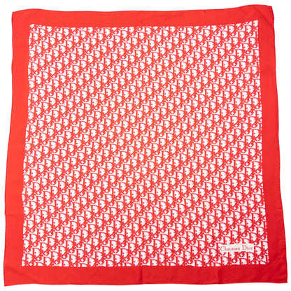 Vintage 90s Dior Monogram Pixel Silk Scarf