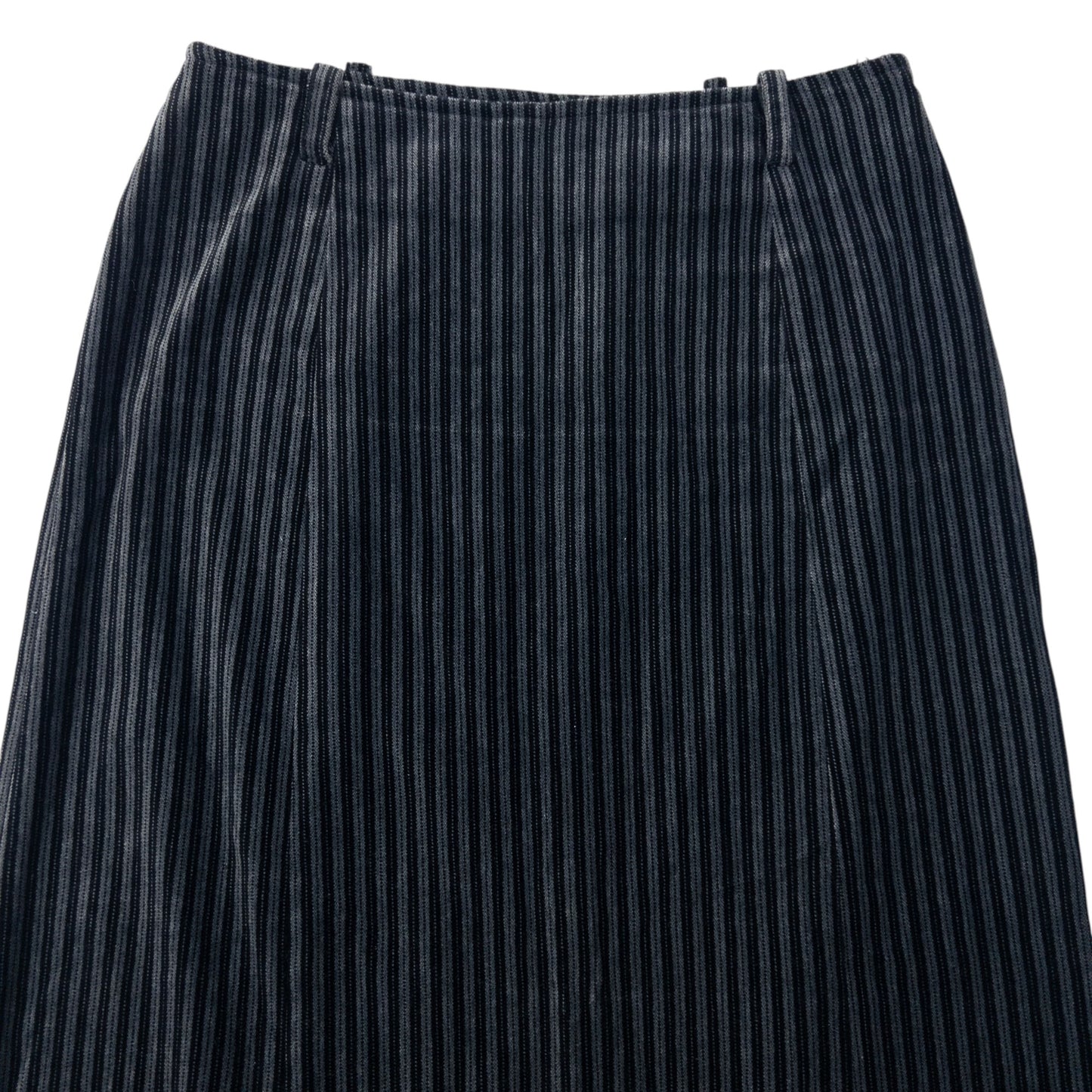 Vintage 90s Armani Jeans Striped Velour Skirt Womens Size W27