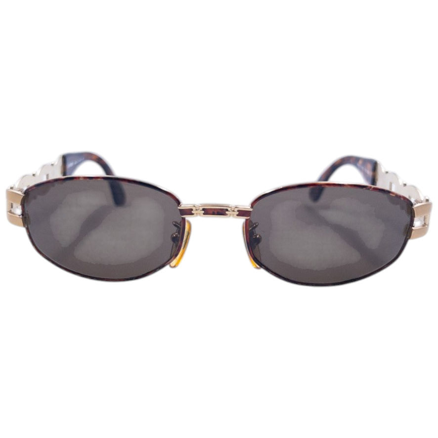 Vintage Fendi Embossed Tortoise Shell Sunglasses