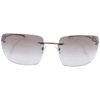 Vintage 2000s Gucci Diamanté Rimless Sunglasses