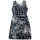 Vintage 80s YSL Yves Saint Laurent Giraffe Print Belt Waist Dress Womens Size L