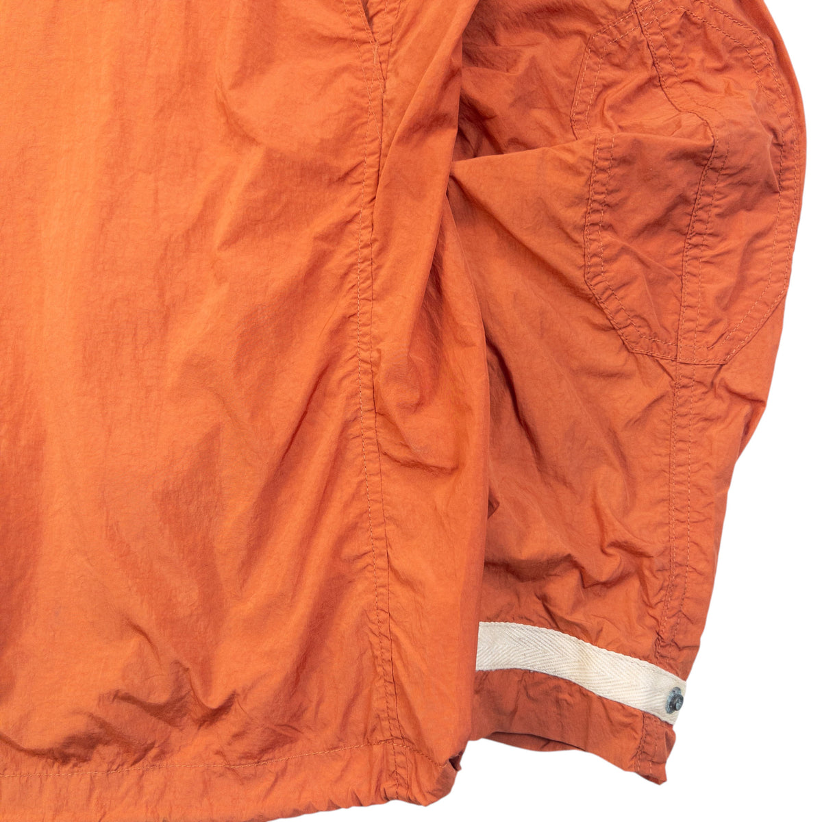 Vintage 2000s Burberry Black Label Lightweight Zip Up Jacket in orange (polyester), photo 7