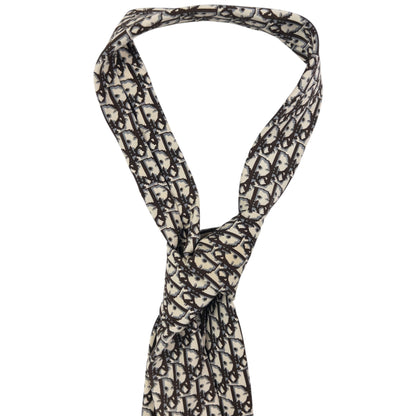 Vintage Dior Monogram Pixel Silk Tie