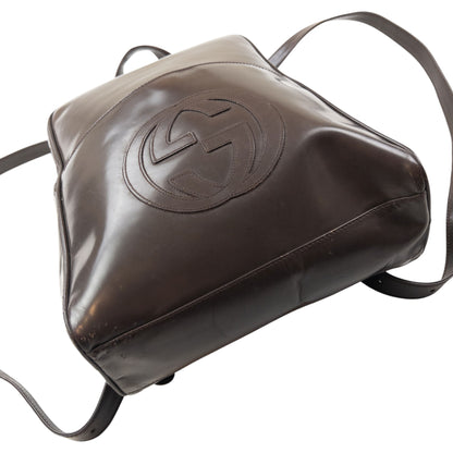 Vintage 90s Gucci Patent Leather Backpack