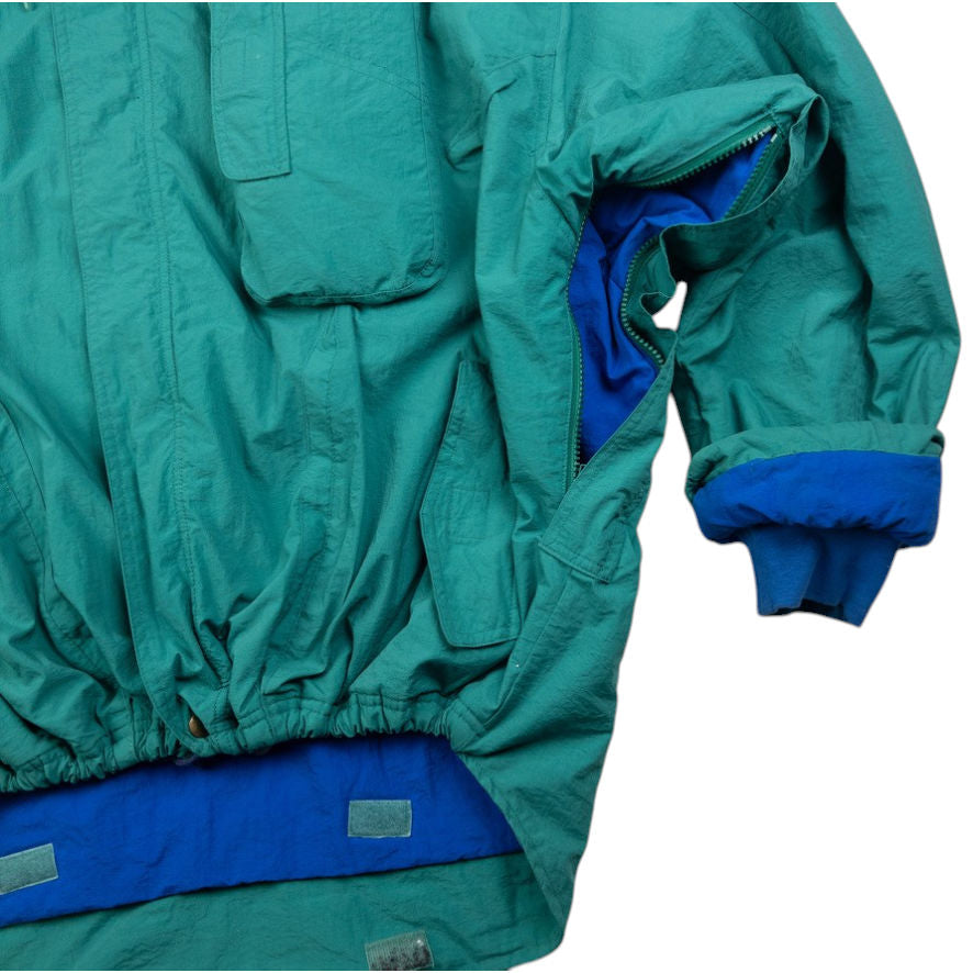 Vintage Lacoste Asymmetrical Pocket Padded Zip Up Jacket Size XL