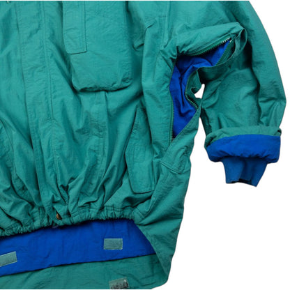 Vintage Lacoste Asymmetrical Pocket Padded Zip Up Jacket Size XL