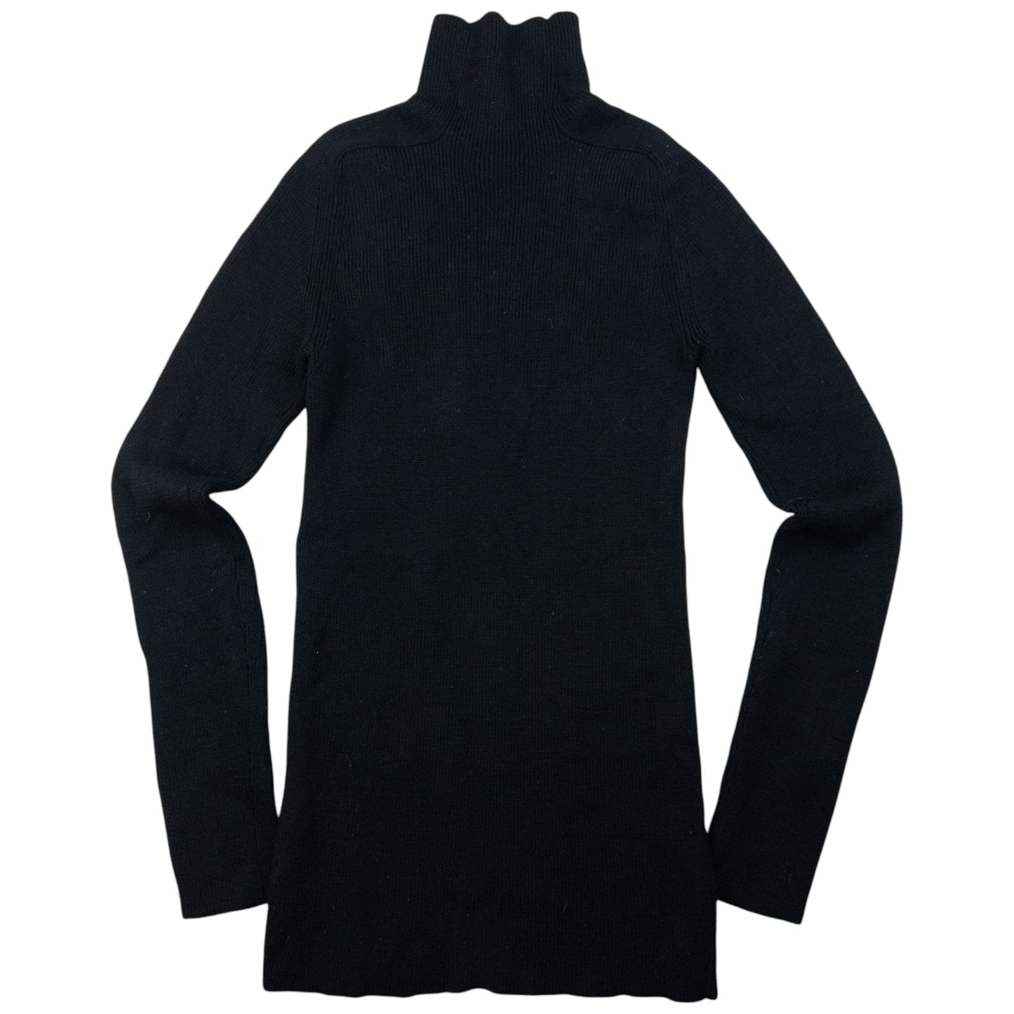 Vintage Yohji Yamamoto Knitted Wool Turtleneck Jumper Womens Size M