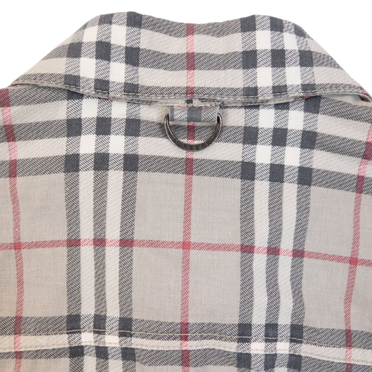 Vintage Burberry Nova Check Button Up Jacket Womens Size M