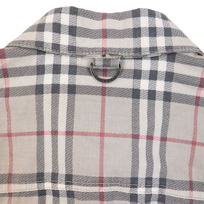 Vintage Burberry Nova Check Button Up Jacket Womens Size M